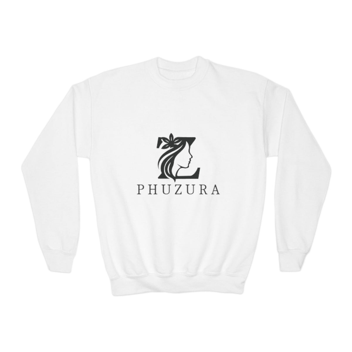 Phuzura Youth Crewneck Sweatshirt | Cotton Blend Pullover